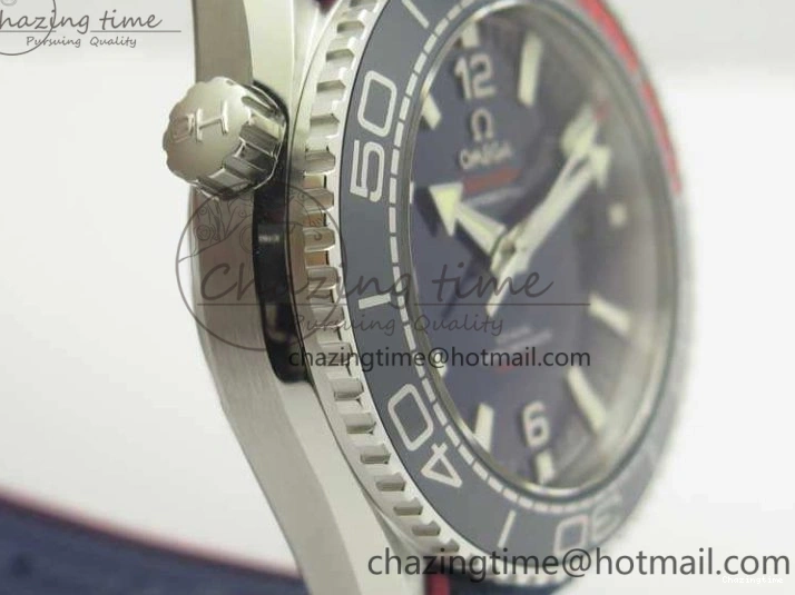 0505 Planet Ocean “Pyeongchang 2018” 43.5mm SS OMF 1:1 Best Edition Blue Dial On Nylon Strap A Soft 8082